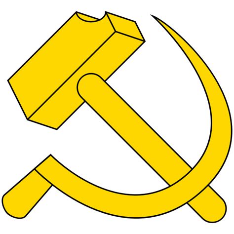 Hammer And Sickle Logo : File:Hammer and sickle nobg.svg - Wikimedia Commons / Hammer and sickle ...