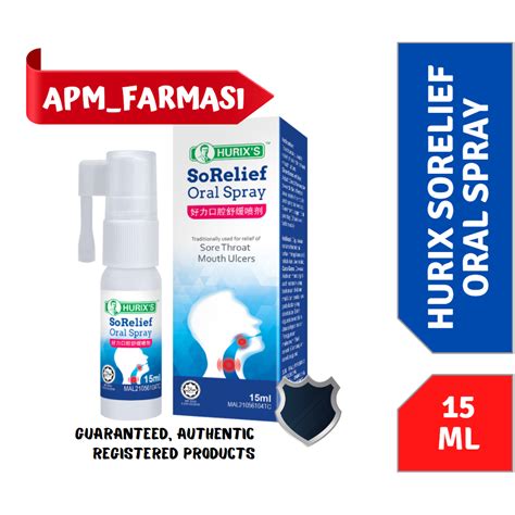 Hurix Sorelief Oral Spray Ml Shopee Malaysia