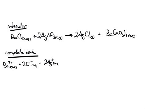 SOLVED Aqueous Solutions Of Barium Chloride And Silver Nitrate Are