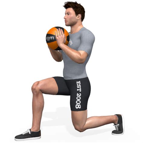 Medicine Ball Front Lunge Video Exercise Guide