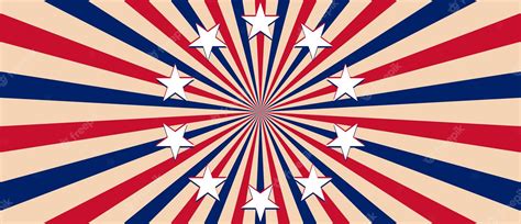 Premium Vector 4th July Independence Day Sunburst Background And