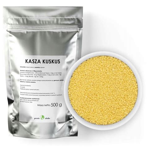 KASZA KUSKUS Kasza Z Pszenicy Durum 500g ERLI Pl