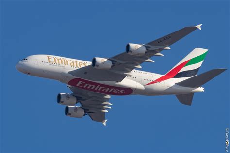 A6 EEH Airbus A380 861 Of Emirates Over The Northern Suburbs Of Perth