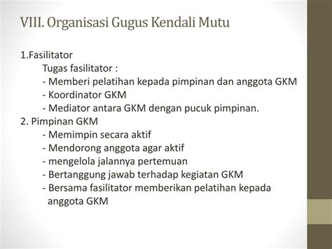 Ppt Konsep Gugus Kendali Mutu Gkm Quality Control Cyrcle Qcc