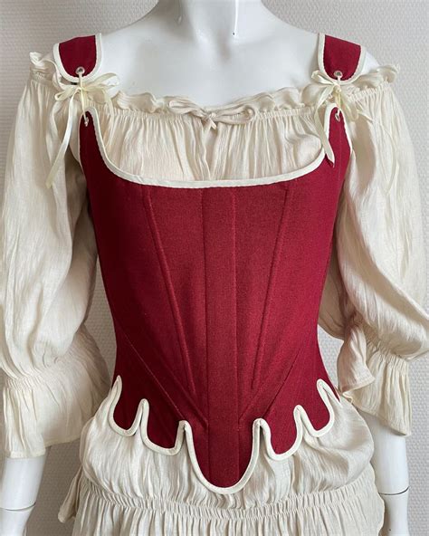 Historical 18th Century Stays Pride Reversible 1780s Corset Late 18th