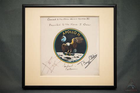 Apollo 11 patch flown on 1st moon landing to launch with astronauts to ...