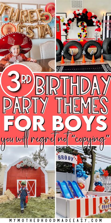 15 Unique And Creative 3rd Birthday Party Ideas And Themes For Boys Artofit