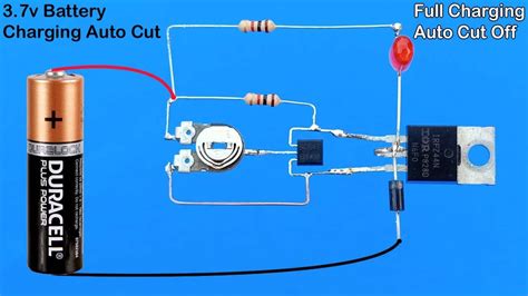 Volt Battery Charging Auto Cut Off Circuit No Ic No Relay Youtube