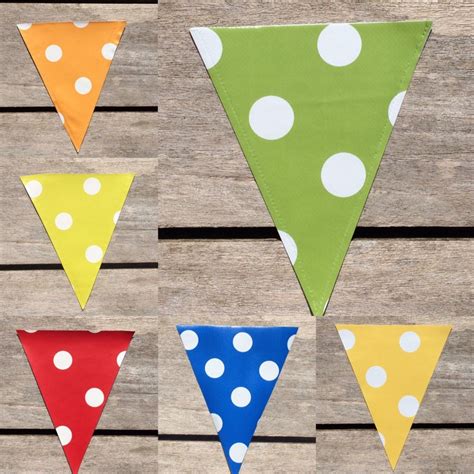 Outdoor Bunting Garden Bunting Oilcloth Bunting Waterproof Etsy Uk