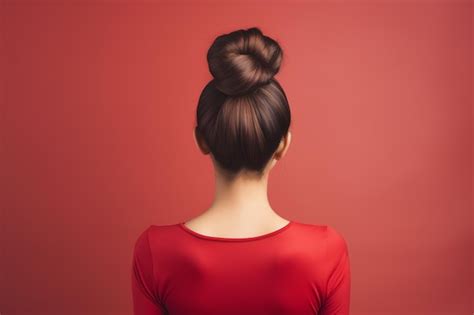 Premium Photo Beautiful Ballerina Bun Hair Style