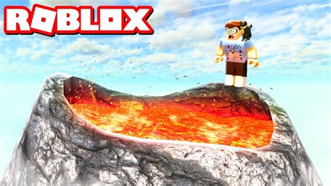 Survive A Volcano In Roblox Youtube