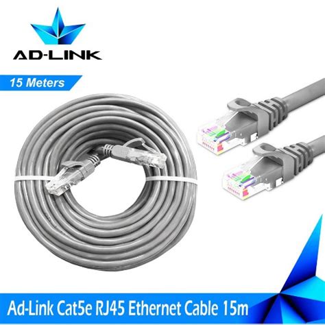 Ad Link Cat5e 15m Rj45 Ethernet Network Lan Cable Cca Grey Up To 1gbps 15m Shopee Philippines