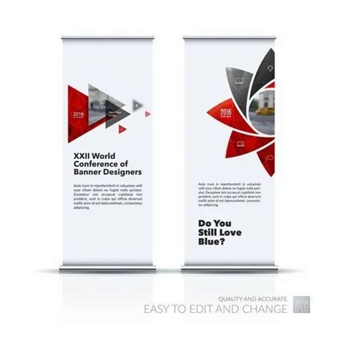 Multicolor Exhibition Roll Up Banner Stand For Advertising Size 2 X