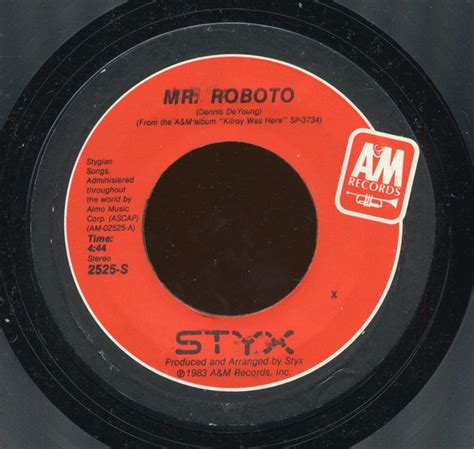 Styx - Mr. Roboto (Vinyl, 7", 45 RPM, Single, Styrene) | Discogs