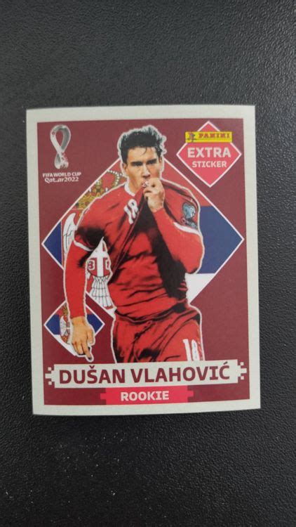 Dusan Vlahovic Extra Sticker Panini 2022 World Cup Rookie Kaufen Auf