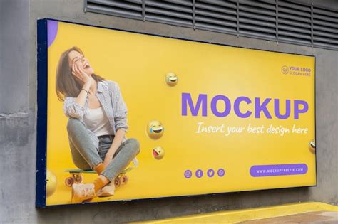 Mockup Panneau Publicitaire PSD 1 000 modèles PSD gratuits de haute