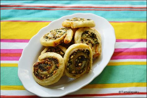 Spinach And Paneer Pinwheel Puffs Ribbons To Pastas