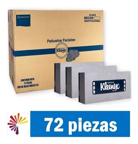 Pañuelo Kleenex Caja 72 Exh De 90 Pañuelos 89330 Kimberly Meses sin