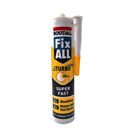 Soudal Fix All Turbo Adhesive White 290ml Securadeal