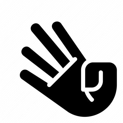 Choices Finger Four Hand Palm Sign Stop Icon Download On Iconfinder