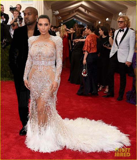 Kim Kardashian Wears Sheer Dress At Met Gala 2015 With Kanye West