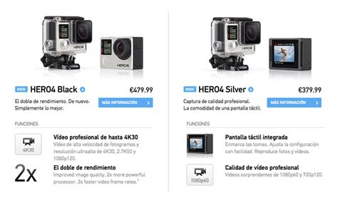 Las Nuevas Gopro Hero4 Ya Están A La Venta