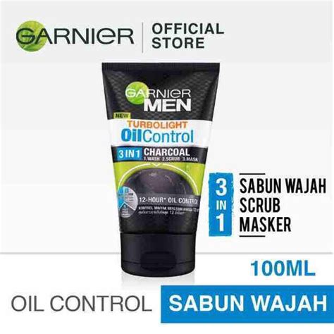 Jual Garnier Men Oil Control 3in1 Charcoal Facial Wash Shopee Indonesia