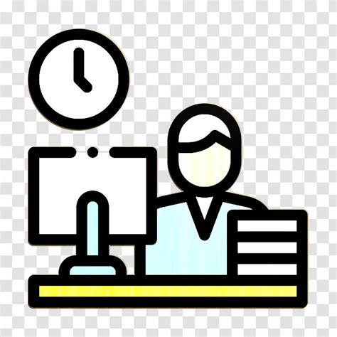 Office Icon Work Symbol Line Art Transparent Png