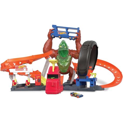 Mattel Hot Wheels City Assalto Del Gorilla Velenoso Playset Con Lanciatore E Macchinina