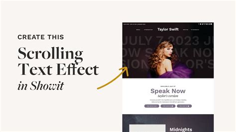 How To Create A Scrolling Text Effect In Showit YouTube