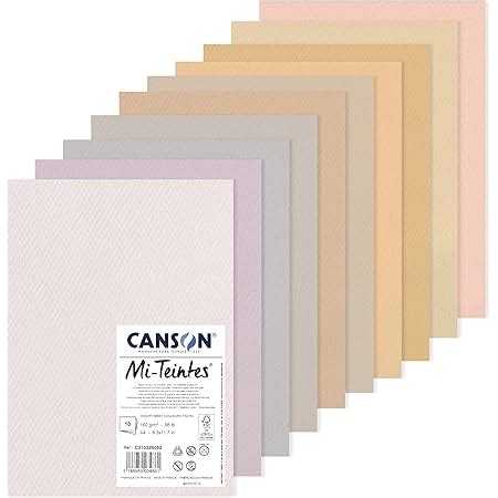 Canson Mi Teintes Assortiment Feuilles De Papier Dessin A G