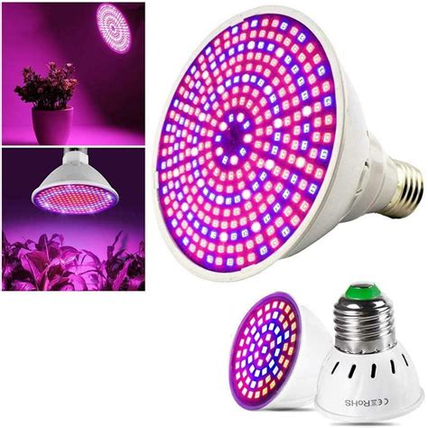 Led Grow Light Bulb Full Spectrum,Plant Light Bulb with 200 LEDs for ...