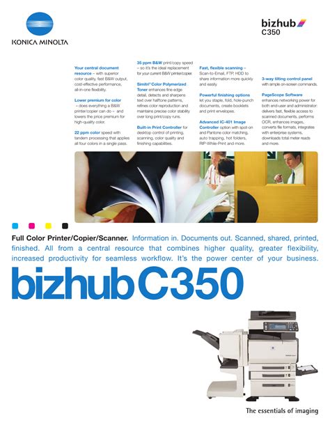 Konica Minolta Bizhub C350 Driver Windows 10 Tipaceto