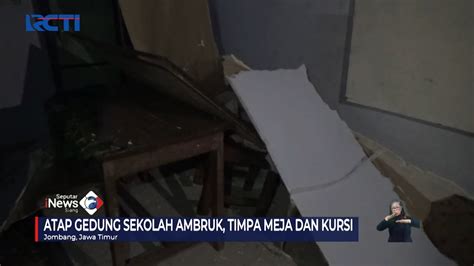 Puluhan Rumah Di Jombang Diterjang Angin Kencang Atap Gedung Sekolah