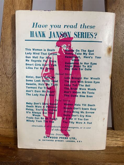 Hank Janson Murder First Edition 1952