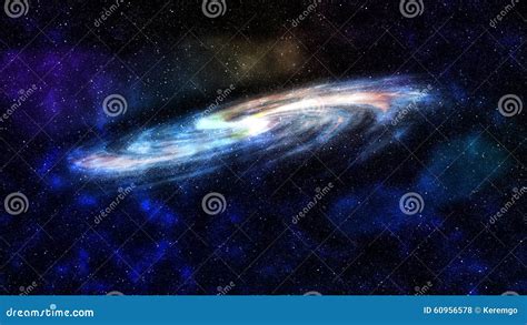 Galaxy In Deep Space Stock Illustration Illustration Of Artwork 60956578