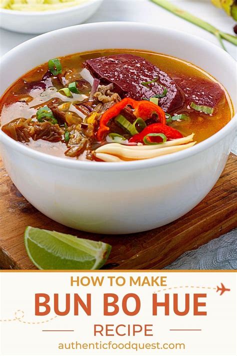 Bun Bo Hue Recipe How To Make Authentic Hue Spicy Noodle Soup