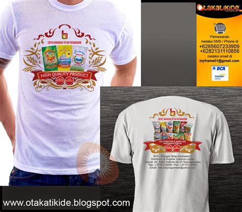 Jasa Desain Kaos Promosi Otakatikide Jasa Desain Logo Jasa Desain