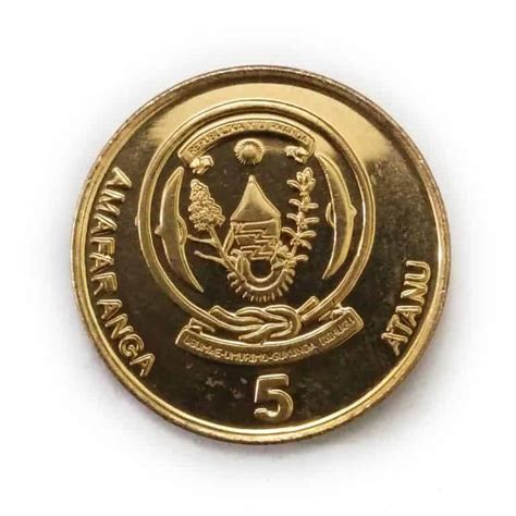 Rwanda Republic 5 Francs Coin