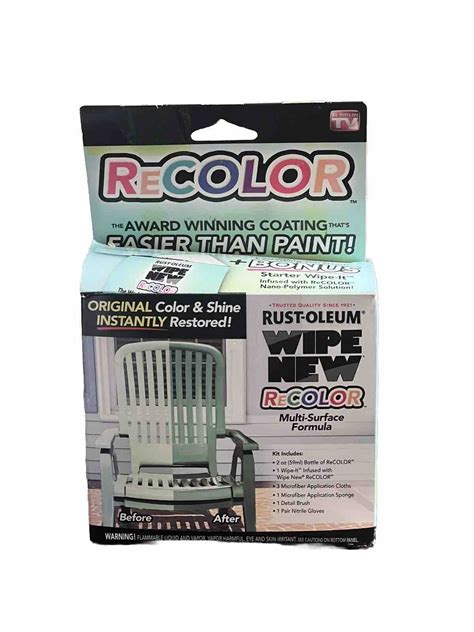 Rust Oleum Clear Rrcal Wipe New Multi Surface Formula Recolor Kit