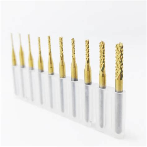 1pcs 0 8mm 3 175mm Titanium Coated Carbide Milling Cutter Engraving