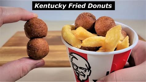 Kentucky Fried Donuts KFC Donut Balls Go Bucket REVIEW MUKBANG