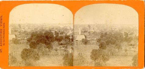 Lot Rare Authentic Antique Real Photo Stereoview St Augustine Fl