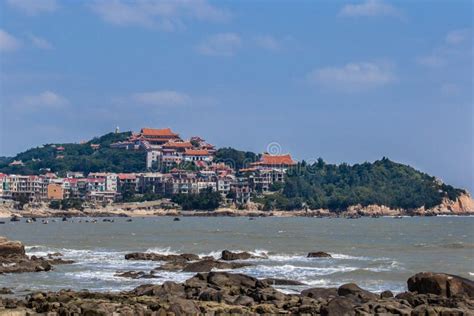 On Meizhou Island Beaches and Temples Stock Image - Image of cloud, natural: 61753593