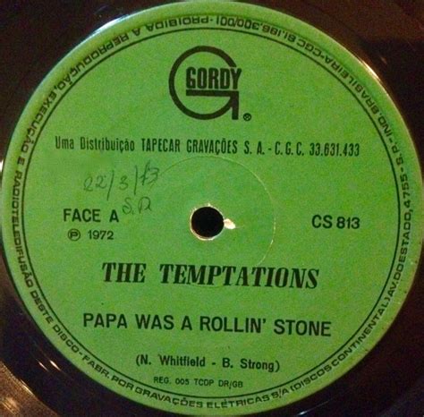 The Temptations - Papa Was A Rollin' Stone (1972, Vinyl) | Discogs