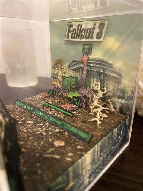 Fallout 3 Diorama Cube Etsy