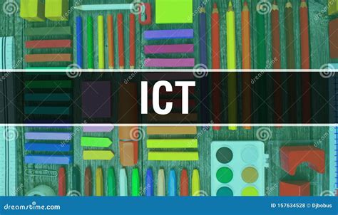 ICT Text with Back To School Wallpaper. ICT and School Education ...