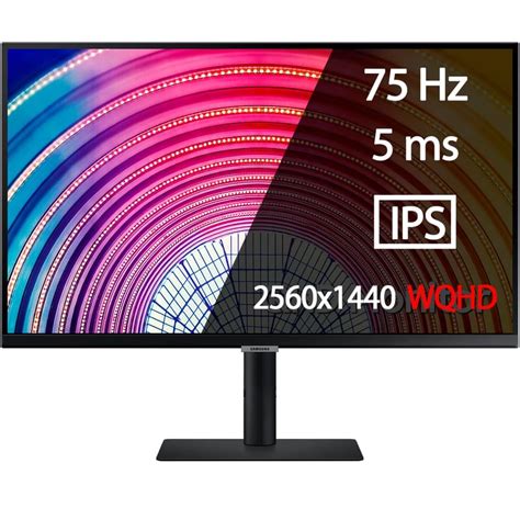 Монитор 27" Samsung S6 LS27A600NWIXCI 2560х1440 16:9 IPS 75ГЦ (HDMI+DP ...