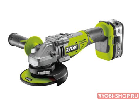 Машина угловая шлифовальная аккумуляторная Ryobi R18AG7-140S ONE+ ...