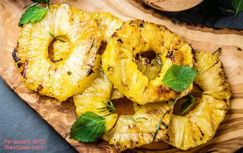 Easy Grilled Pineapple On A George Foreman Grill Recipe